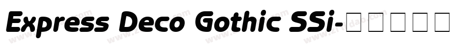Express Deco Gothic SSi字体转换